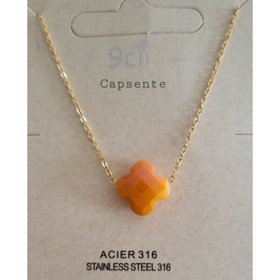 Collier trèfle porte...