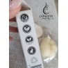 Savon Jelly avec éponge Konjac blanc crème