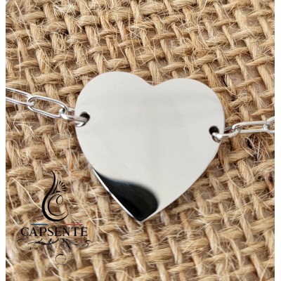 Bracelet  Cœur argenté