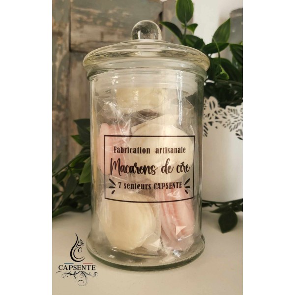 Coffret PASTEL bonbonnière de macarons de cire