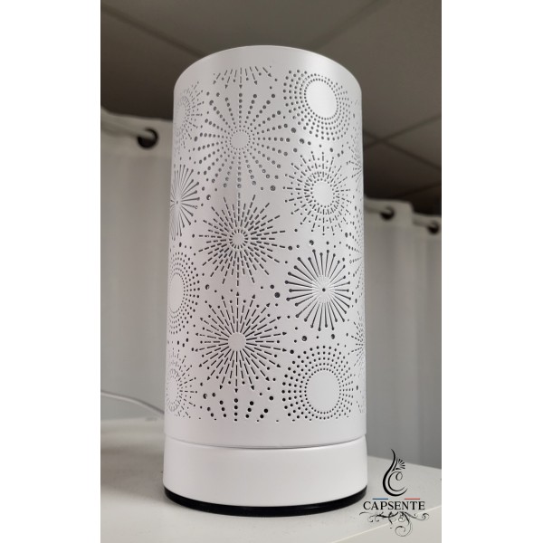Lampe électrique tactile CALORYA blanche N15, diffuseur Chaleur Douce