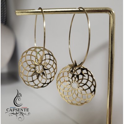 Boucles d'oreilles créole...