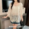 Haut top coton version crochet 36 - 52
