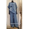 Pantalon TENCEL bleu jean LARGE avec poches
