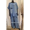 Pantalon TENCEL bleu jean LARGE avec poches
