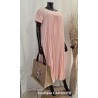 Robe plissée longue avec poches