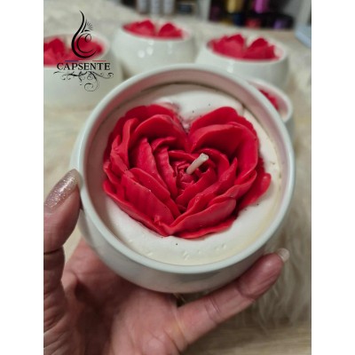 Bougie artisanale " Coeur...