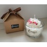 Boite cadeau marron pour bougie