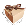 Boite cadeau marron pour bougie