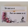 Bracelet carte messagère MAMAN EN OR